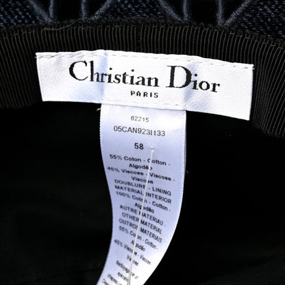 Christian Dior Velvet Cannage Bucket Hat 58 Blue 8 of 8