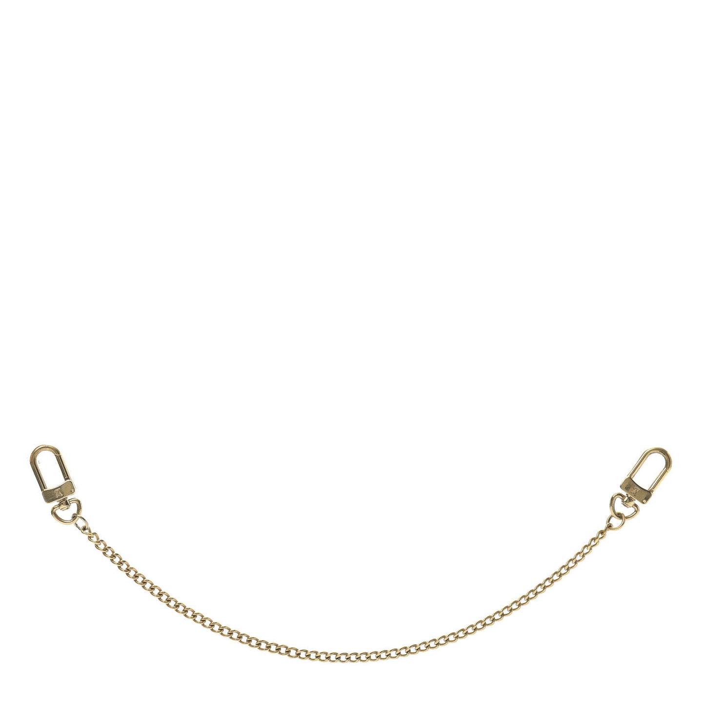 Metal Pochette Extender Key Ring Chain Gold