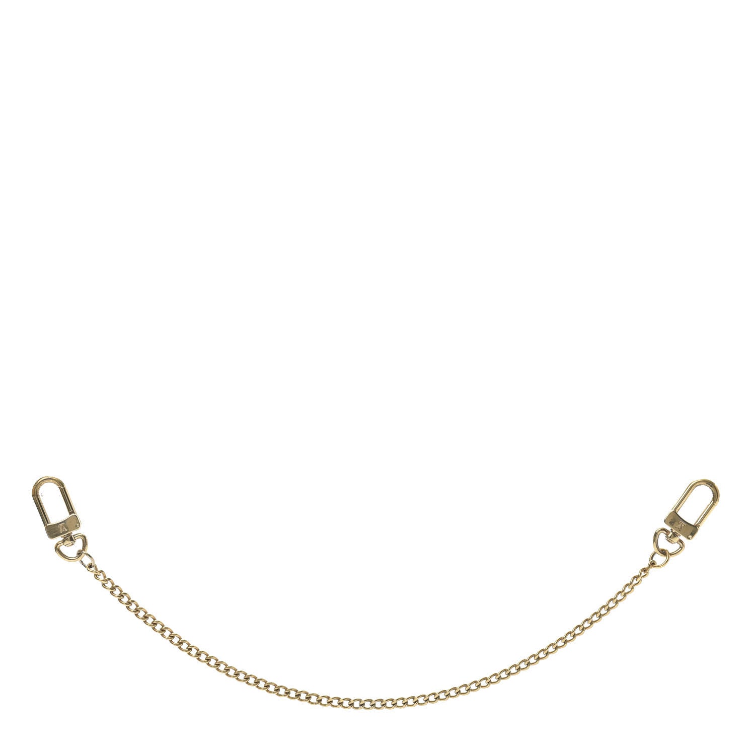 Louis Vuitton Metal Pochette Extender Key Ring Chain Gold 1 of 4