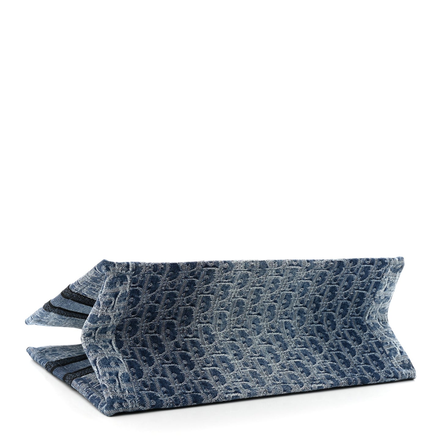 Oblique Denim Medium Book Tote Blue