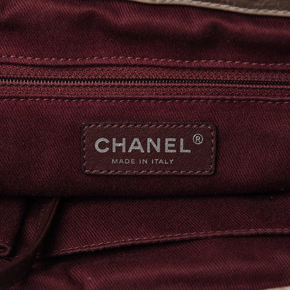 Chanel Iridescent Calfskin Quilted Large In The Mix Tote Khaki 7 of 17