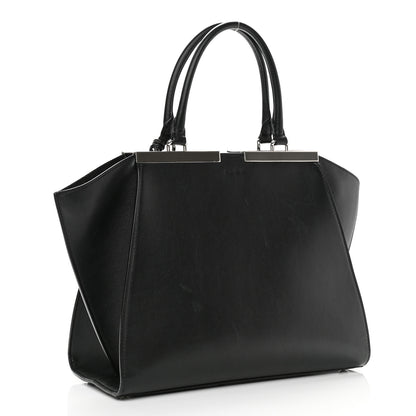Fendi Vitello Dolce Petite 3jours Tote Black 3 of 13