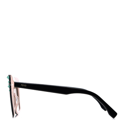 Fendi Studded Square Cat Eye Sunglasses FF 0260/S Black Pink 3 of 7