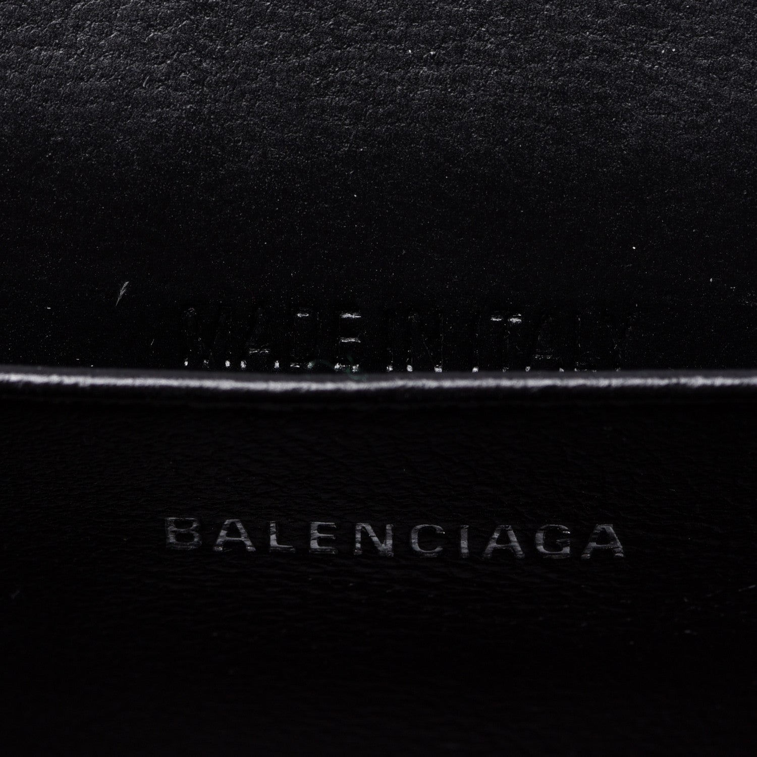 Balenciaga Metallic Calfskin Crocodile Embossed Hourglass Top Handle Bag Mini with Chain Pink 6 of 9