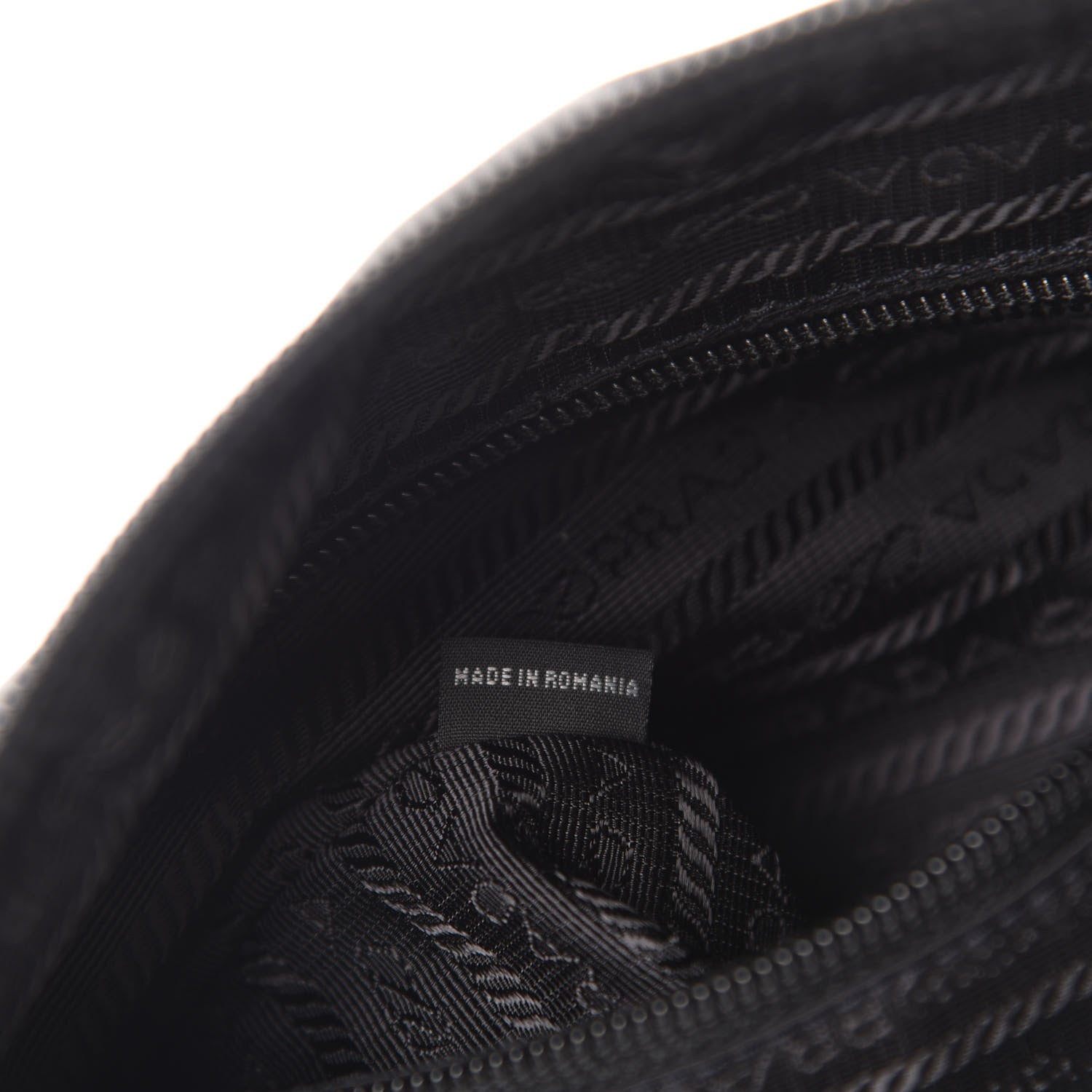 Prada Nylon Vela Flat Messenger Bag Black 9 of 11