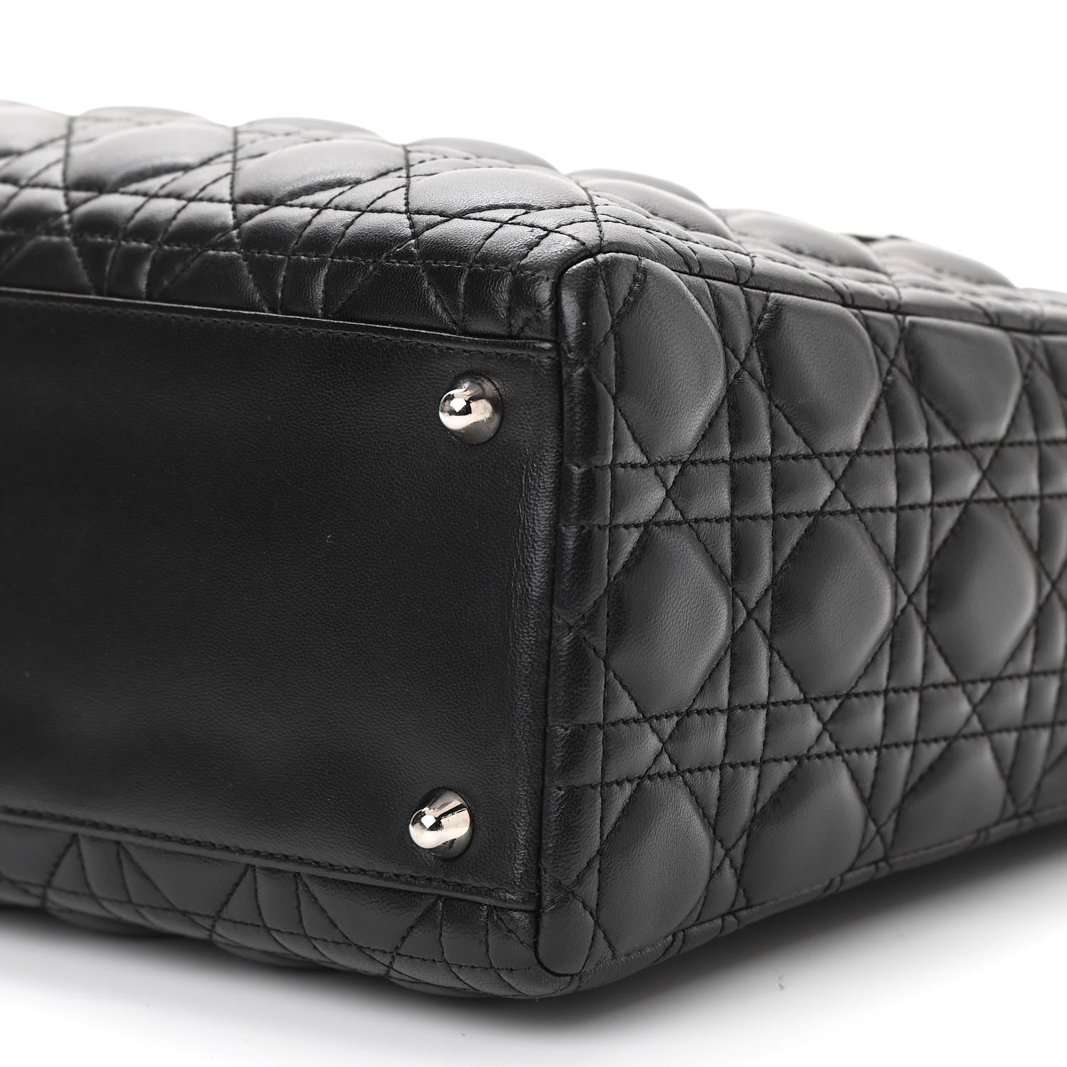Christian Dior Lambskin Cannage Large Lady Dior Black 10 of 10