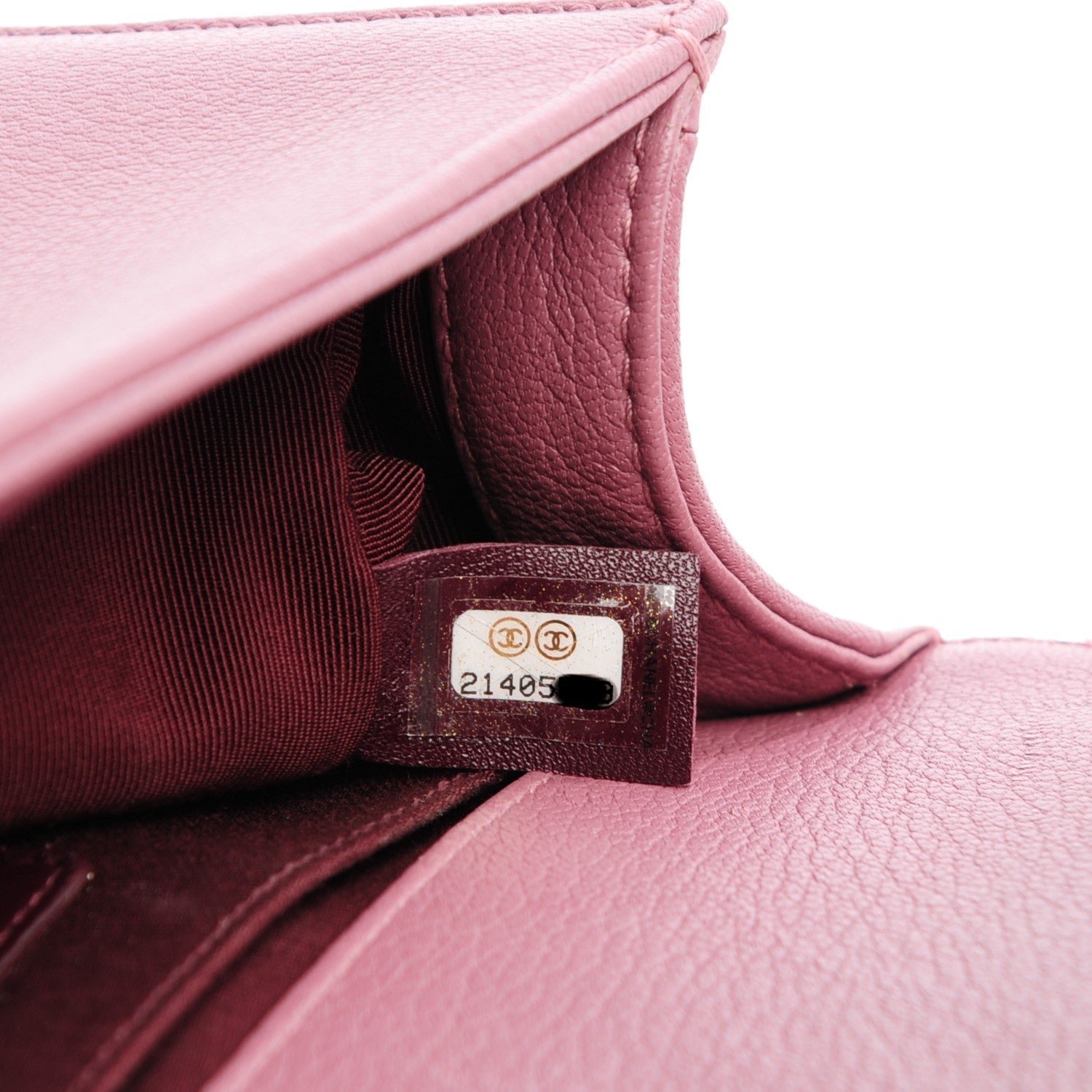 Chanel Goatskin Quilted Patent Small Duo Boy Flap Pink 8 of 8