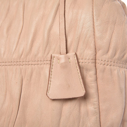 Prada Nappa Dressy Gaufre Framed Tote Cipria 22 of 24