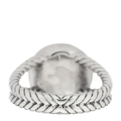 David Yurman Sterling Silver Diamond Pearl 8mm Petite Cerise Ring 52 6 3 of 4