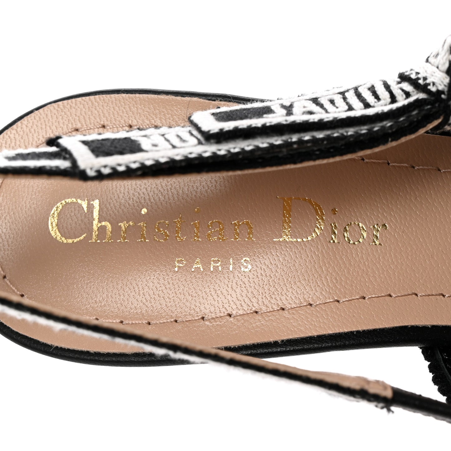 Ribbon Petites Fleurs Embroidered J'Adior Slingback Pumps 36.5 Black