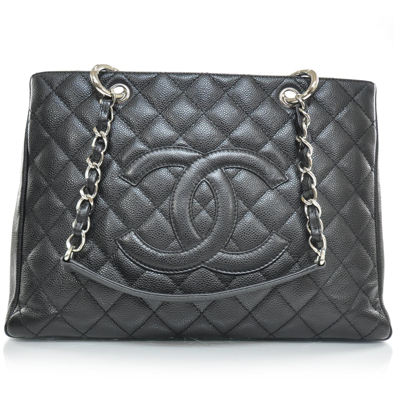 Chanel Caviar Quilted Grand Shopping Tote GST Black 1 of 8