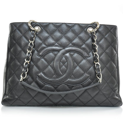 Chanel Caviar Quilted Grand Shopping Tote GST Black 1 of 8