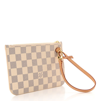 Louis Vuitton Damier Azur Neverfull PM Pochette 3 of 7