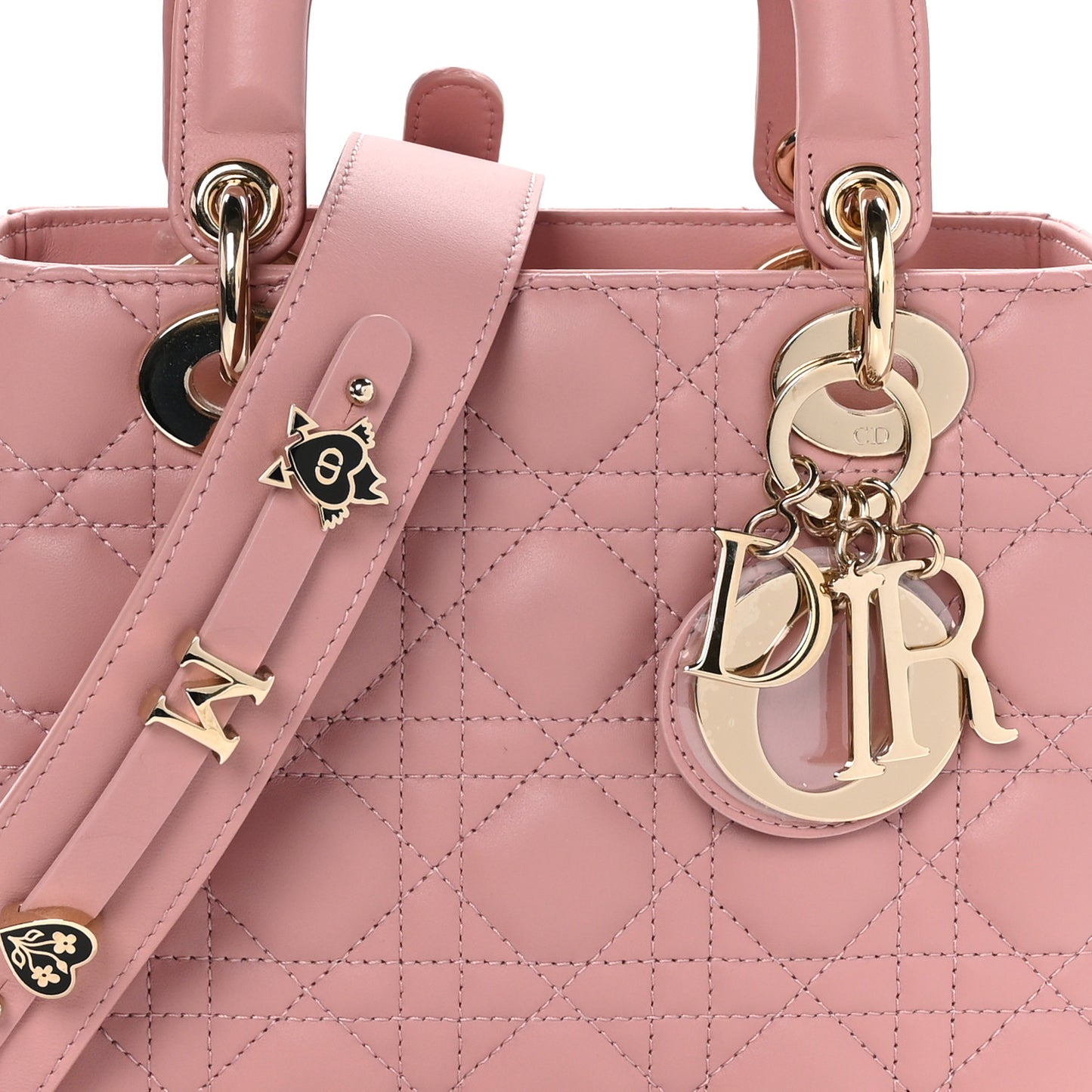 Lambskin Cannage Small My ABCDior Lady Dior Pink