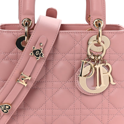 Christian Dior Lambskin Cannage Small My ABCDior Lady Dior Pink 8 of 11