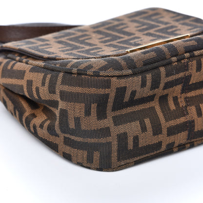 Fendi Zucca Vitello Artic Mini Messenger Bag Tobacco Castagna 8 of 10
