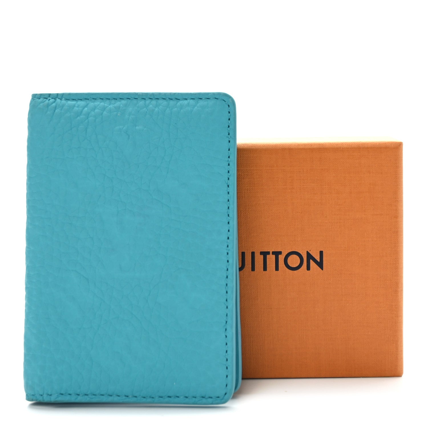 Louis Vuitton Taurillon Monogram Pocket Organizer Turquoise 8 of 8