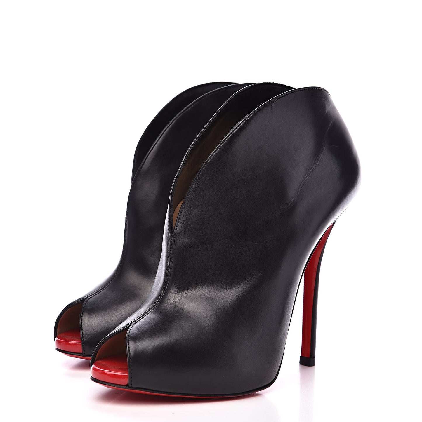 Shiny Calfskin Chester Fille 120 Ankle Bootie 37 Black