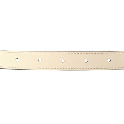 Gucci Calfskin Double G 20mm Belt 75 30 Mystic White 3 of 6