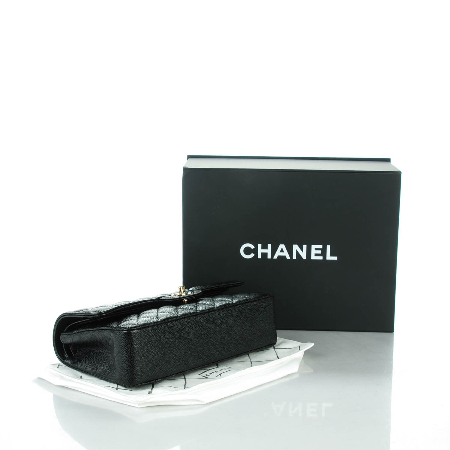 Chanel Caviar Quilted Medium Double Flap Black 5 of 8