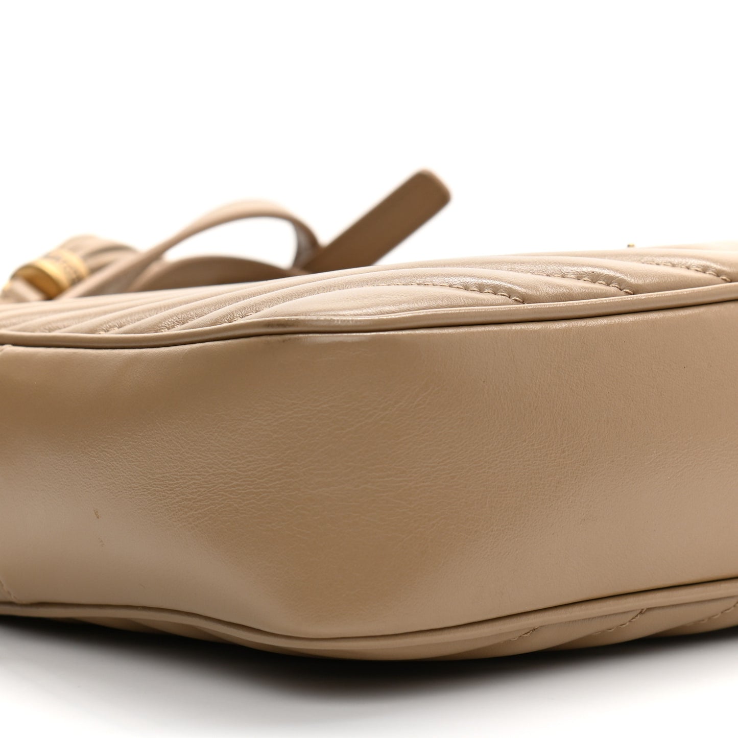 Calfskin Matelasse Monogram Lou Camera Bag Dark Latte