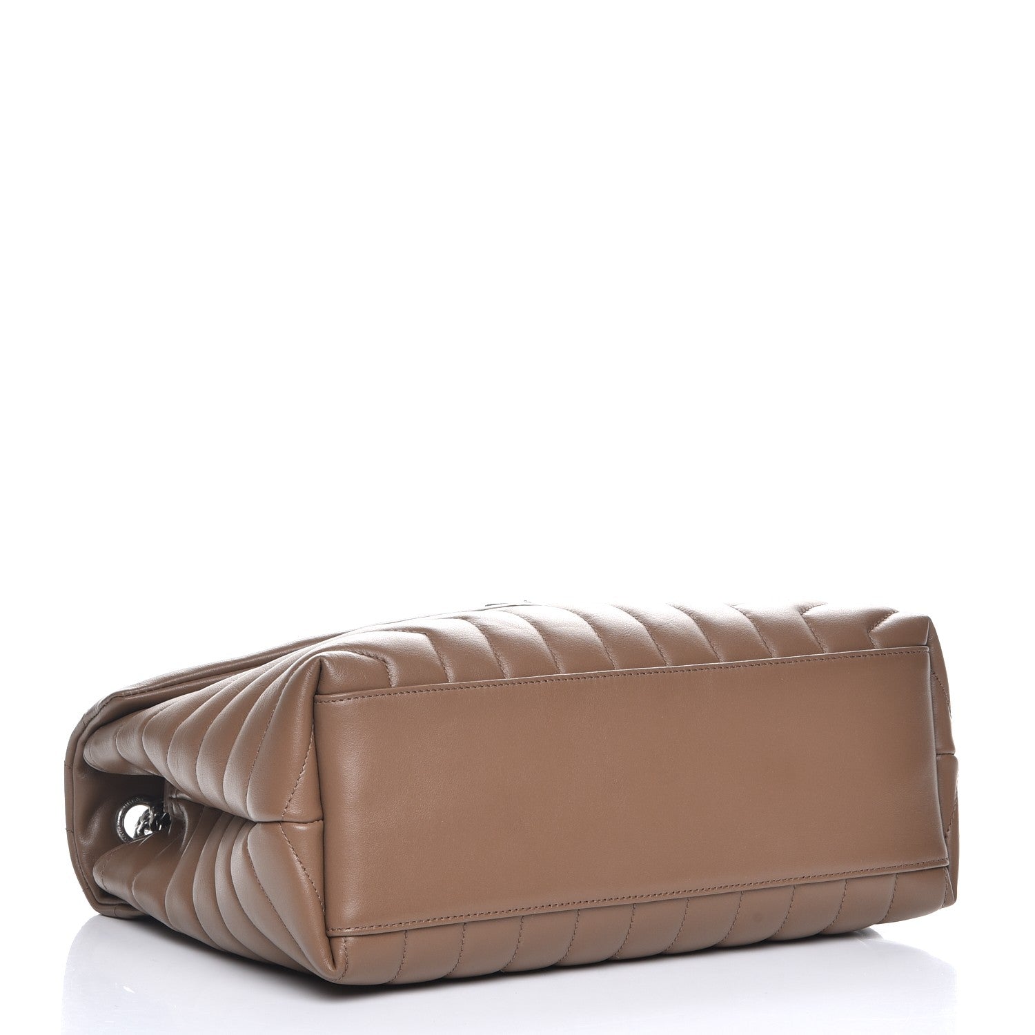 Saint Laurent Calfskin Y Quilted Monogram Medium Loulou Chain Satchel Desert Storm 4 of 9