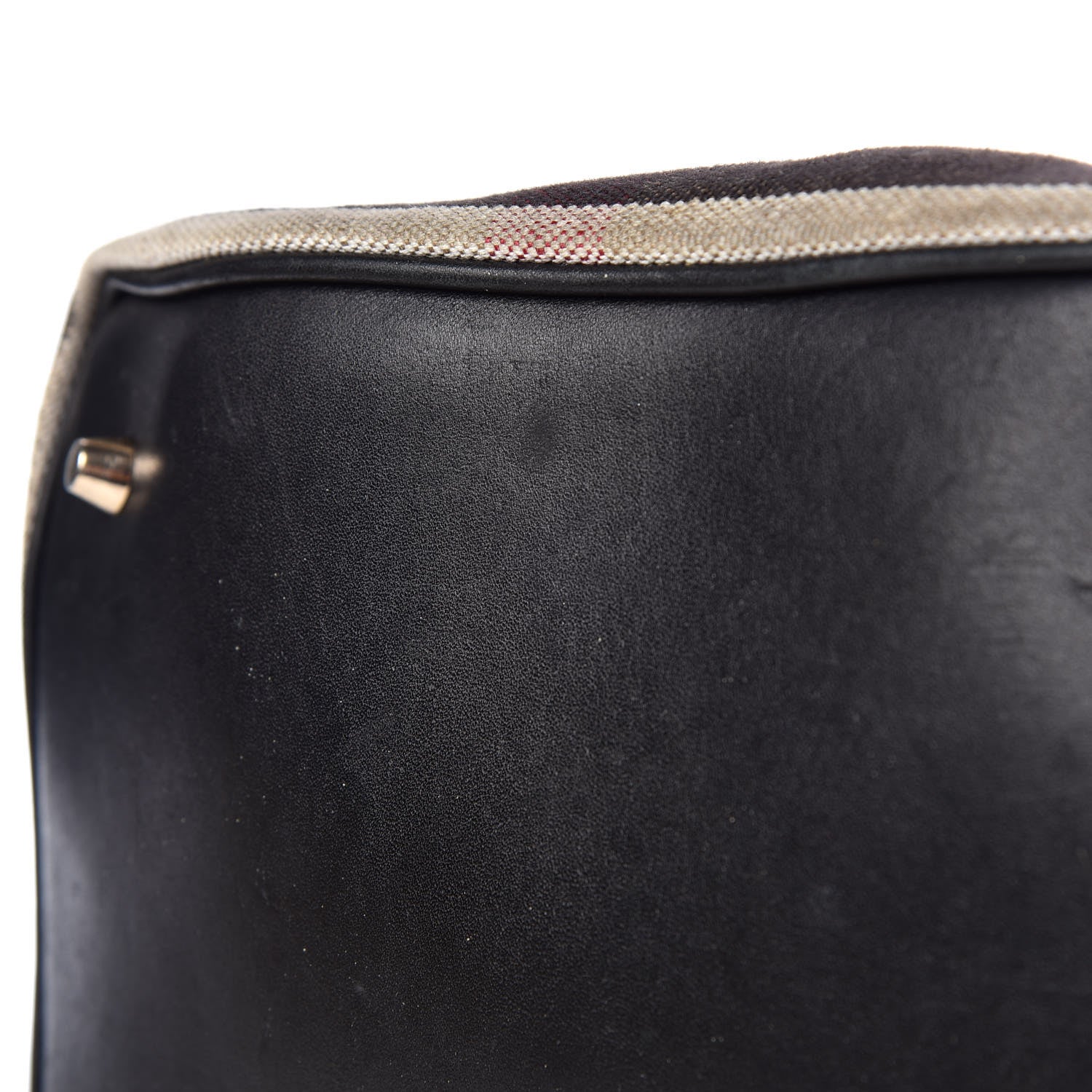 Burberry Canvas Mega Check Medium Ashby Hobo Black 25 of 32