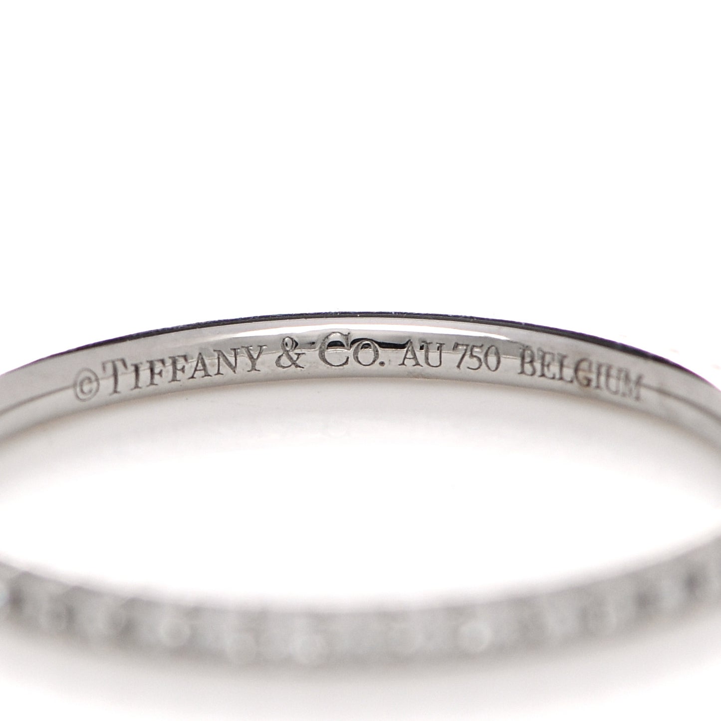 18K White Gold Diamond Metro Ring 52 6