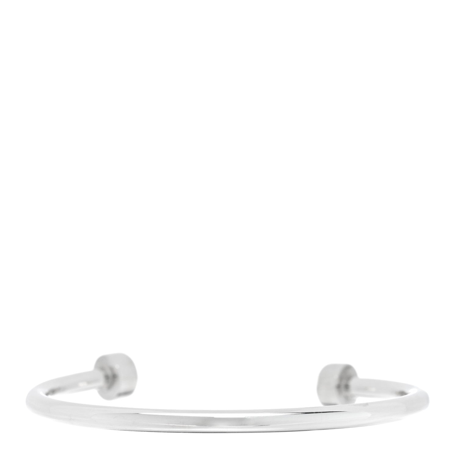 Tiffany Sterling Silver Return to Tiffany Narrow Circle Edge Cuff Bracelet 2 of 4