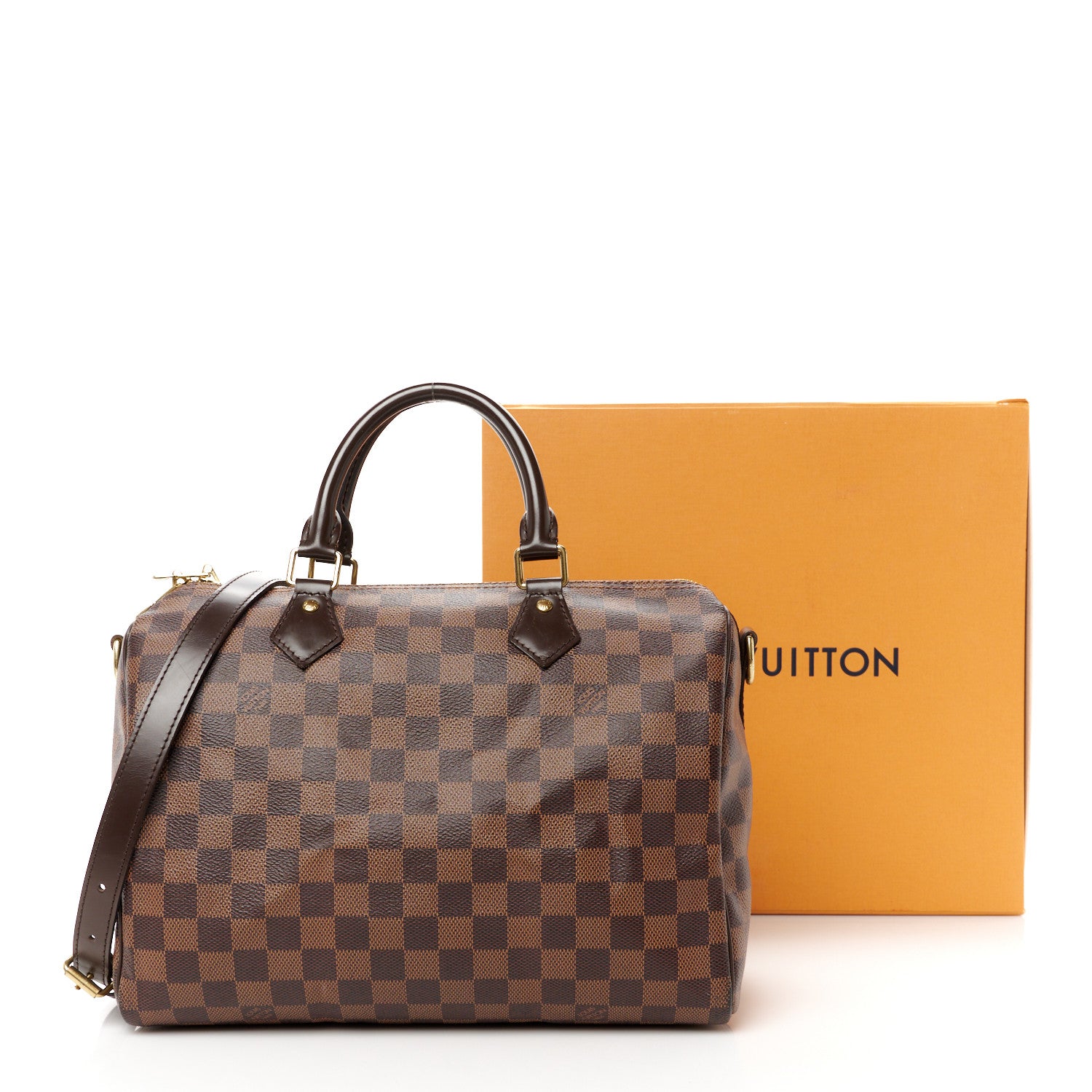 Louis Vuitton Damier Ebene Speedy Bandouliere 30 15 of 15