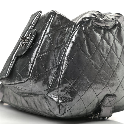 Chanel Iridescent Calfskin Large Backpack Is Back Dark Grey 9 of 11