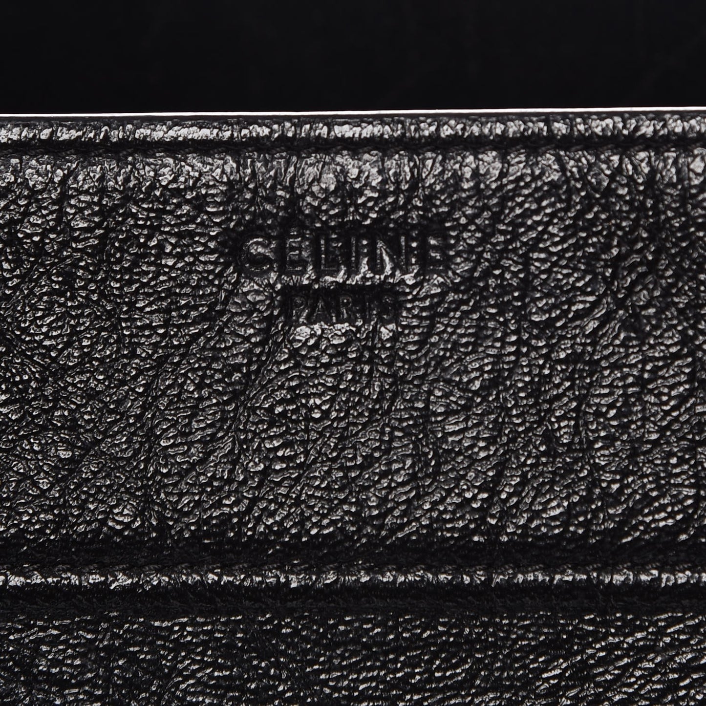 Shiny Goatskin Medium Phantom Luggage Black