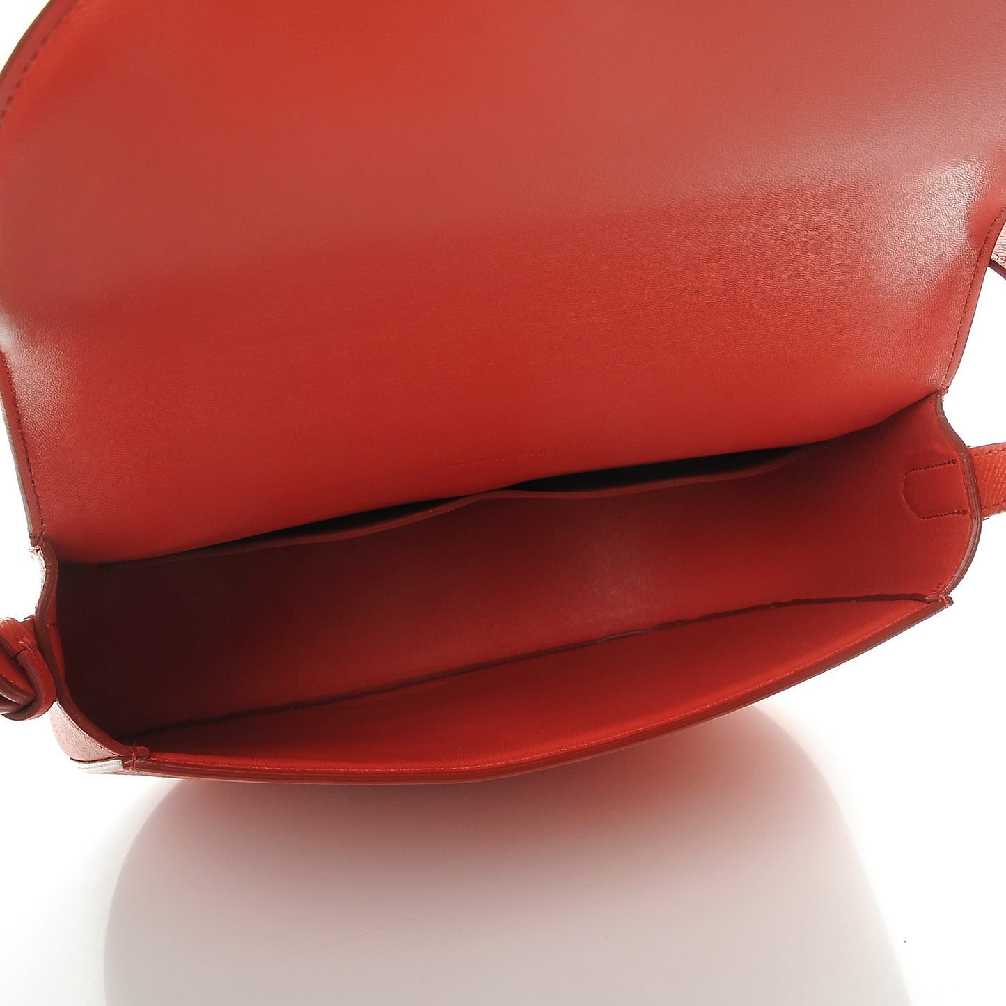 Grained Calfskin Compact Trotteur Poppy