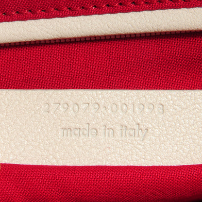 Saint Laurent Leather Linen Fringe Medium Cabas ChYc Red 8 of 9