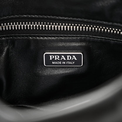 Prada Nappa Soft Padded Re-Edition 2002 Moon Bag Black 6 of 9
