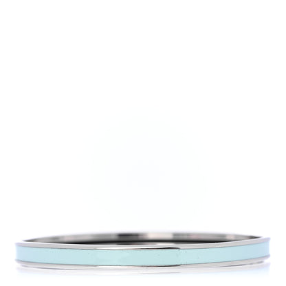 Hermes Enamel Printed Extra Narrow Uni Bracelet 62 Bleu Polaire 3 of 5