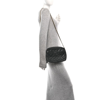 Chanel Lambskin Quilted CC Tassel Camera Case Black 2 of 13