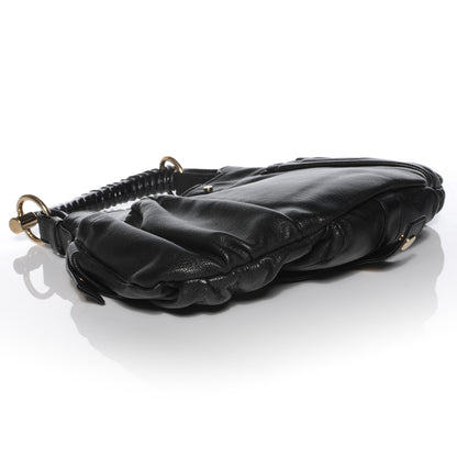 Saint Laurent Chevre Mala Mala Horn Bag Black 4 of 8