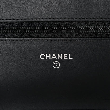 Chanel Patent Calfskin Quilted Reissue Wallet On Chain WOC Black 6 of 11