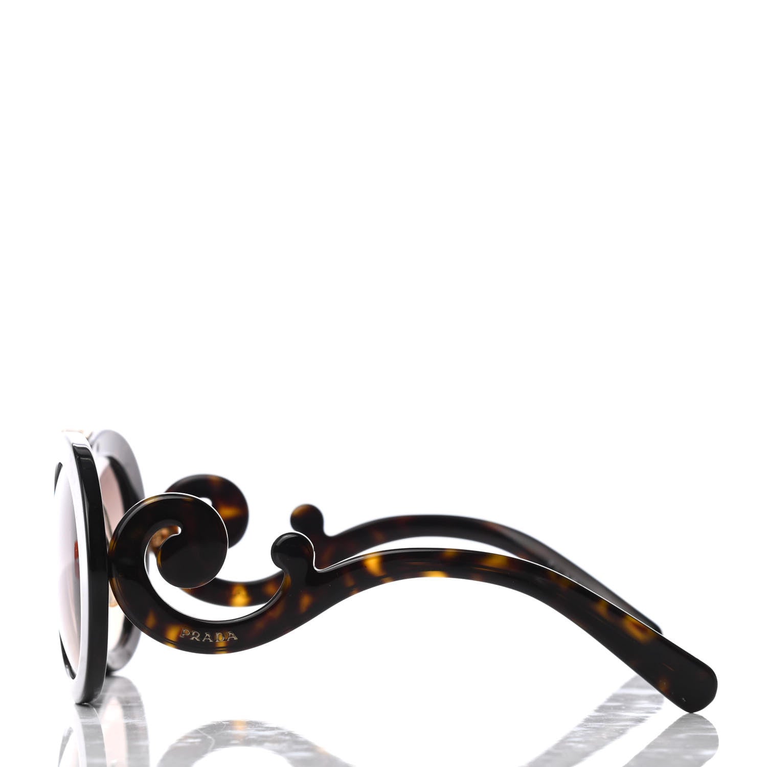 Prada Baroque Sunglasses SPR 13S Havana 3 of 8