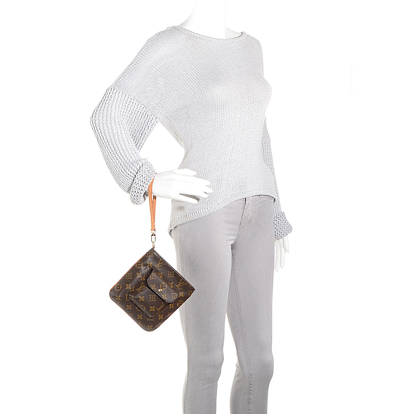 Monogram Partition Clutch