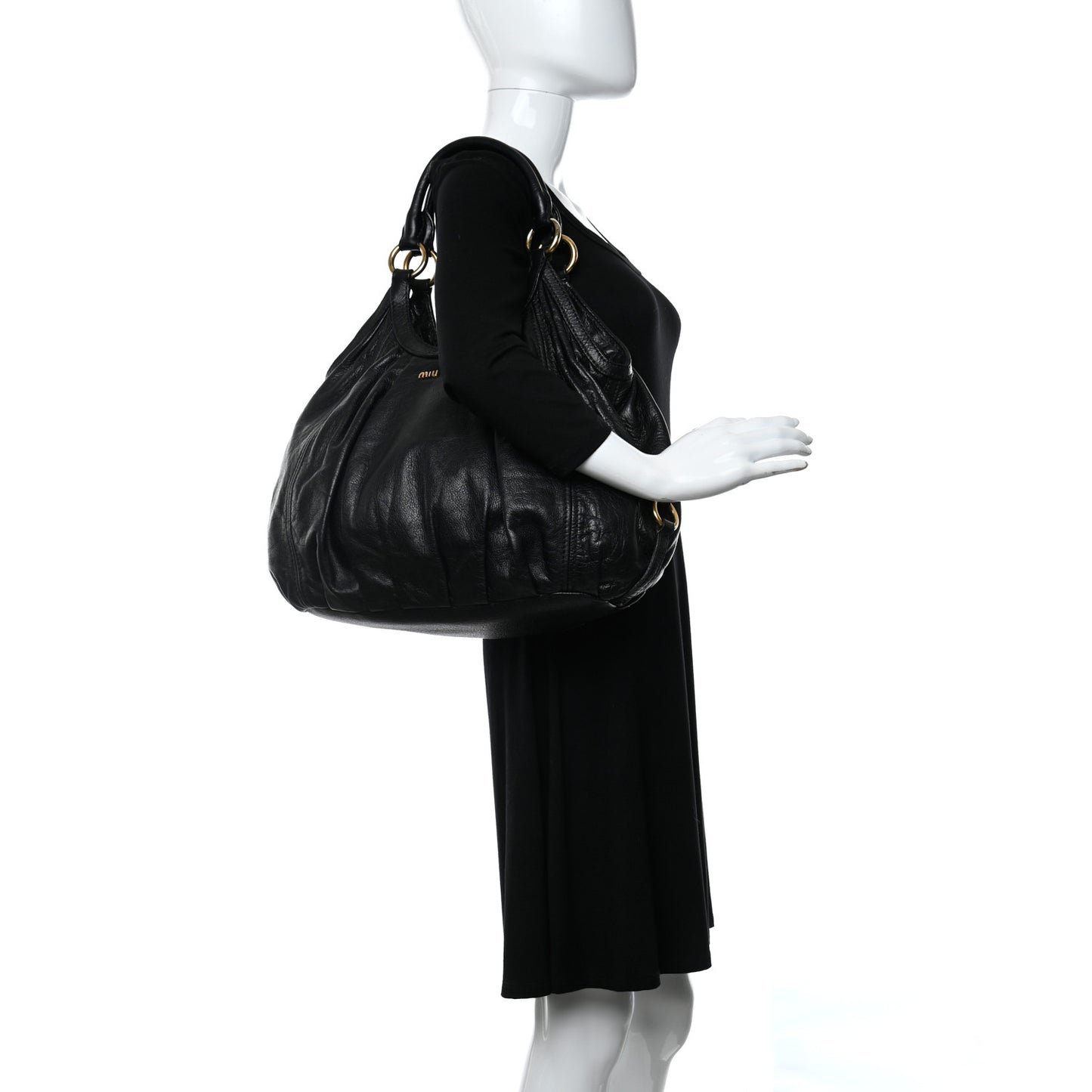 Vitello Daino Hobo Black