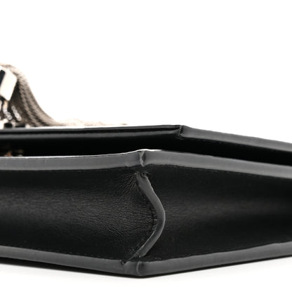 Saint Laurent Smooth Calfskin Classic Monogram Kate Tassel Chain Wallet Black 9 of 9