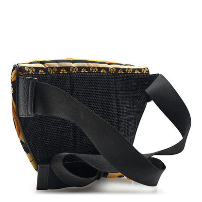 Fendi X VERSACE Nylon Cuoio Romano Fendace FF Baroque Belt Bag Black Gold 3 of 9