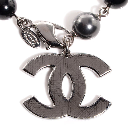 Chanel Beaded CC Bracelet Black 3 of 5