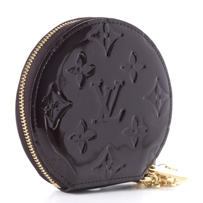 Louis Vuitton Vernis Animania Ecureuil Squirrel Round Coin Purse Amarante 3 of 7