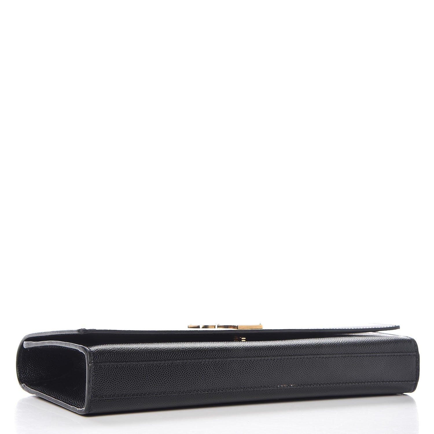 Saint Laurent Grain De Poudre Monogram Cassandre Clutch Black 4 of 9