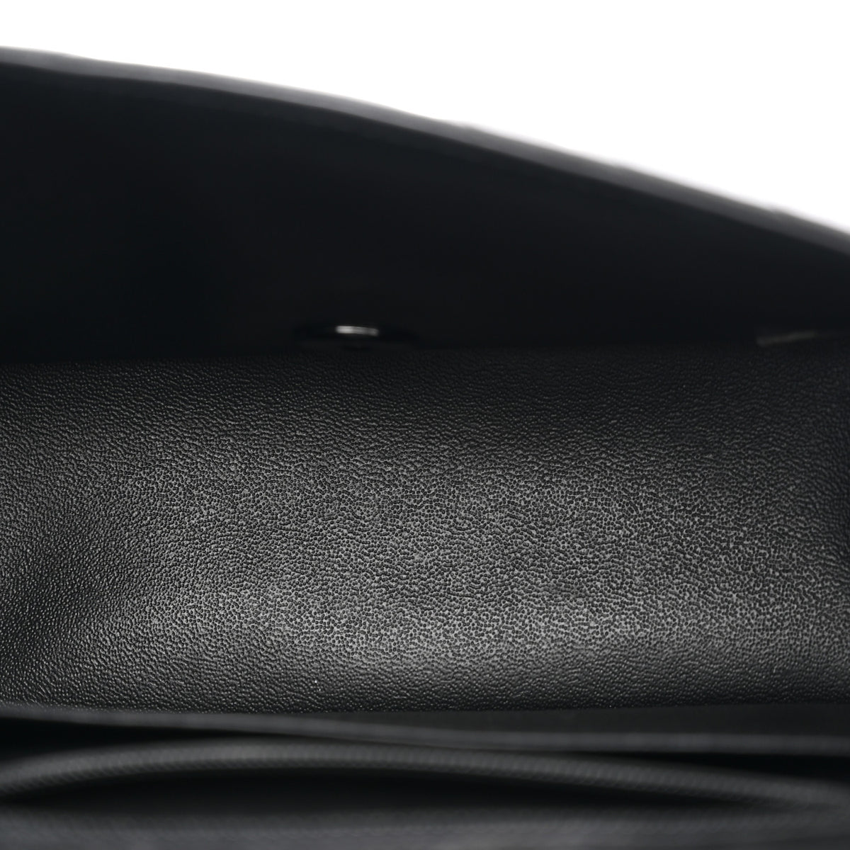 Lambskin Chevron Quilted Mini Square Flap So Black