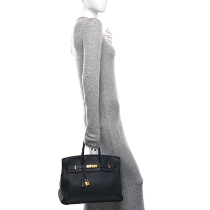 Hermes Togo BIRKIN 35 Bleu Indigo 2 of 15