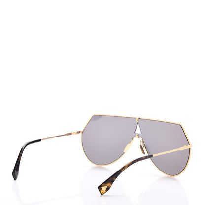 Fendi Metal Mirrored Eyeline Sunglasses FF 0193/S Matte Gold 4 of 9